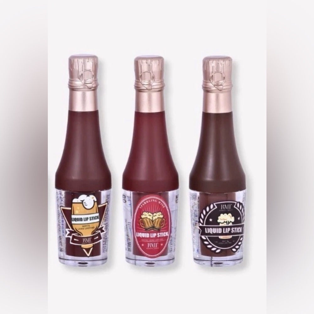 FRUF Liquid Lipstick Set - Rich Red and Deep Brown Shades